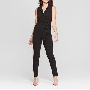 NWT Juniors Blazer-Style Wrap Jumpsuit